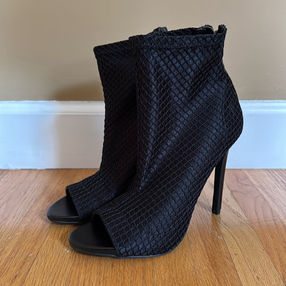 Windsor Smith Carlita Black Heel Boots Size 6